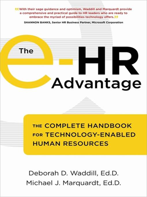 Title details for The e-HR Advantage by Deborah D. Waddill Ed.D. - Available
